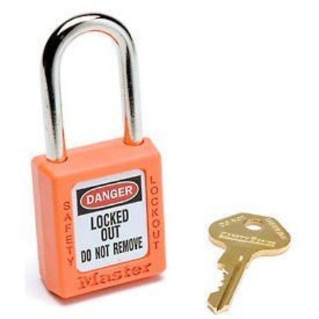 Master Lock Master Lock® Safety 410 Series Zenex„¢ Thermoplastic Padlock, Orange, 410ORJ 410ORJ